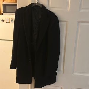Mens VIP Wool Style Long Coat Size Medium
